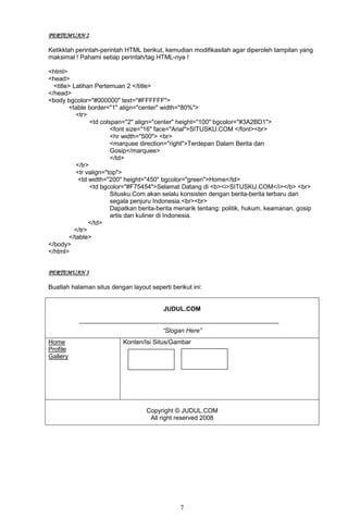 Modul html | PDF