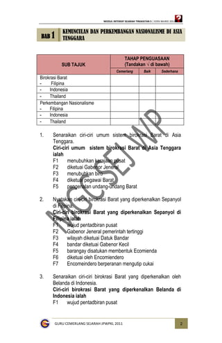 MODUL INTENSIF SEJARAH TINGKATAN 5 | EDISI MURID 2011


          KEMUNCULAN DAN PERKEMBANGAN NASIONALISME DI ASIA
BAB   1...