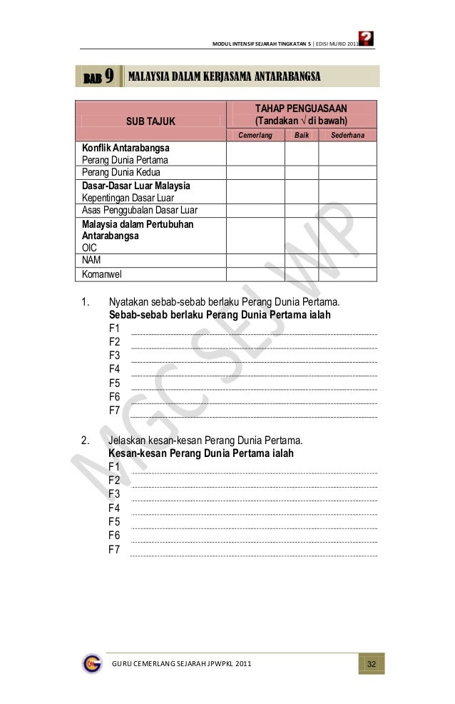 Modul Intensif T5 (Soalan)
