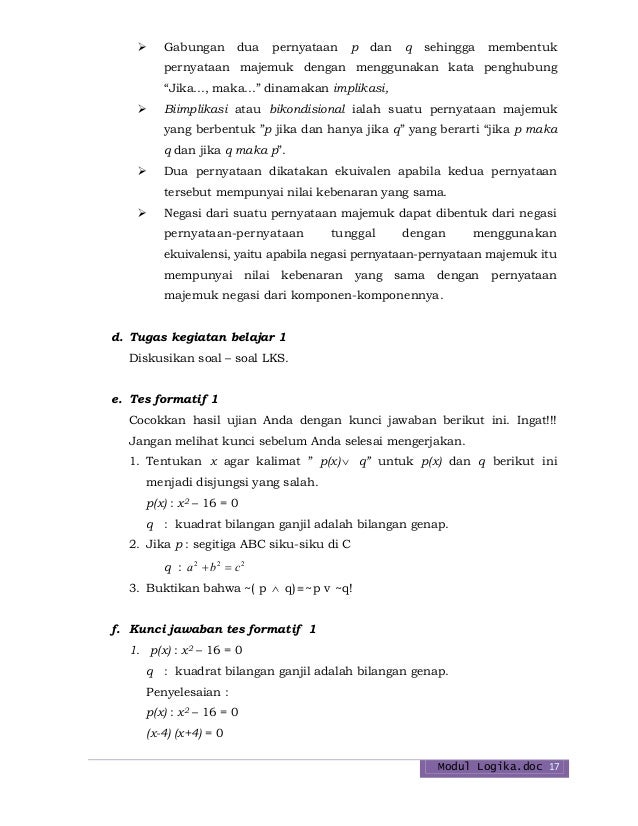 Modul Logika Matematika