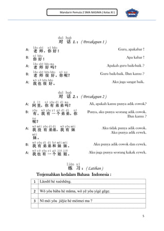 Modul Mandarin Kelas Xi Sma Nasima Flipbook Pdf Compress Pdf