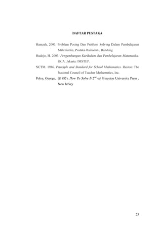 Modul matematika-teori-belajar-polya | PDF