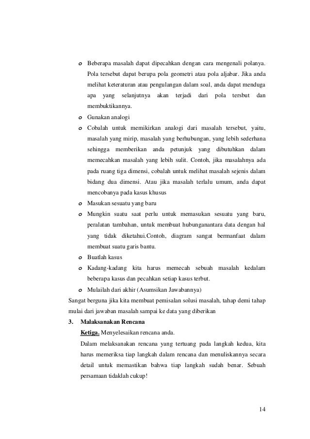 Modul Matematika Teori Belajar Polya