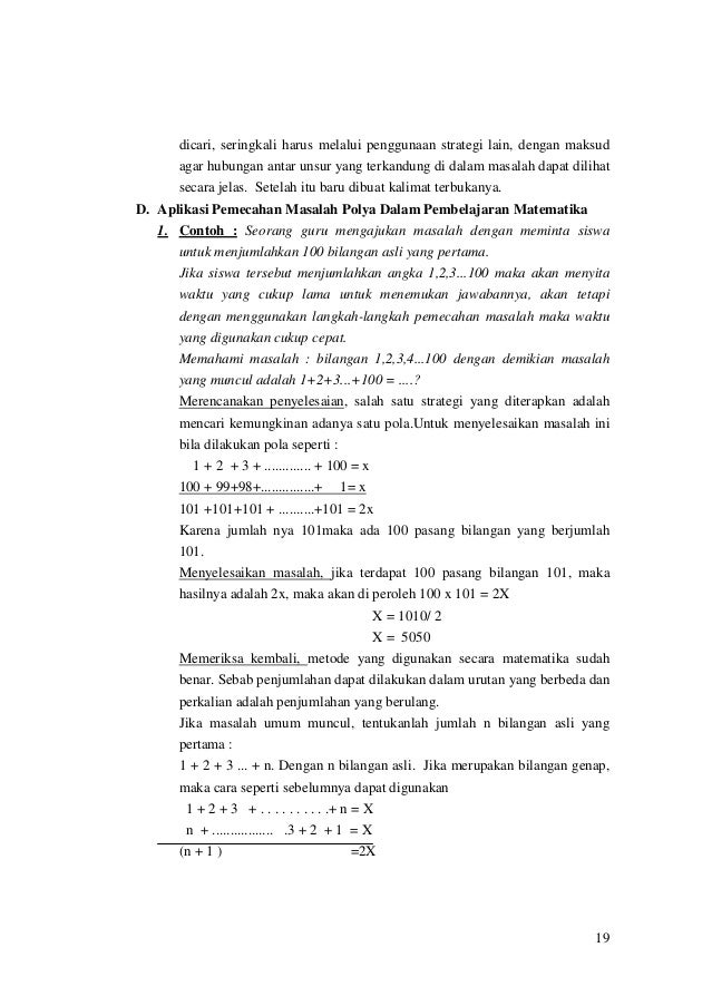 Modul Matematika Teori Belajar Polya
