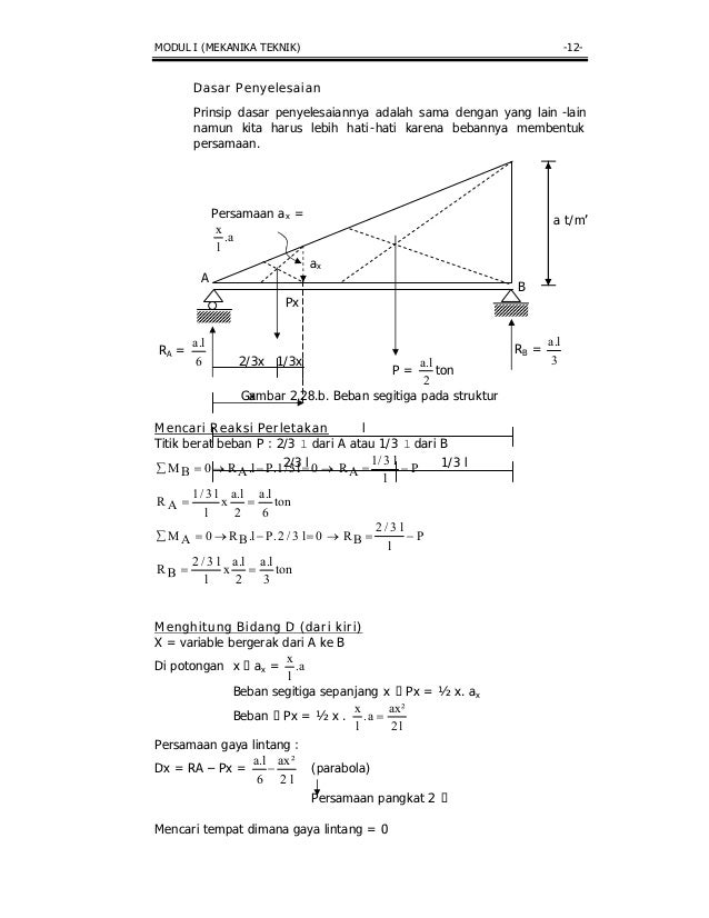 Modul 1 Mekanika Teknik Statika Dan Mekanika Dasar