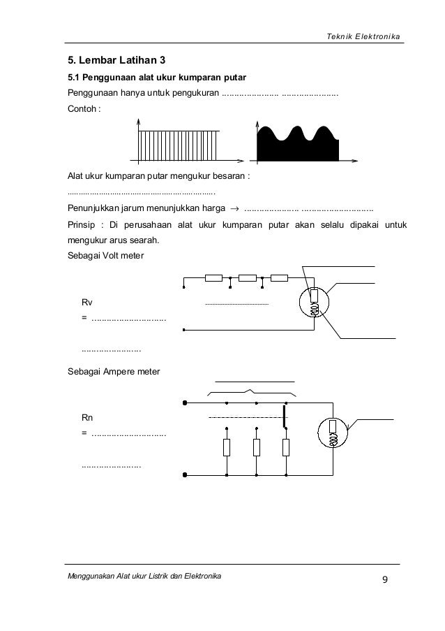 Contoh Soal Alat Ukur Kumparan Putar Menjawab Soal