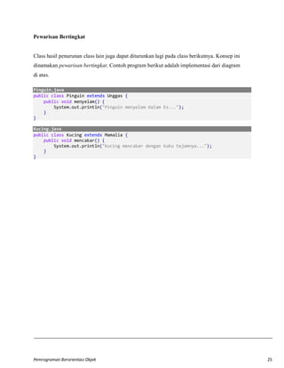 Modul Pemrograman Berorientasi Objek | PDF