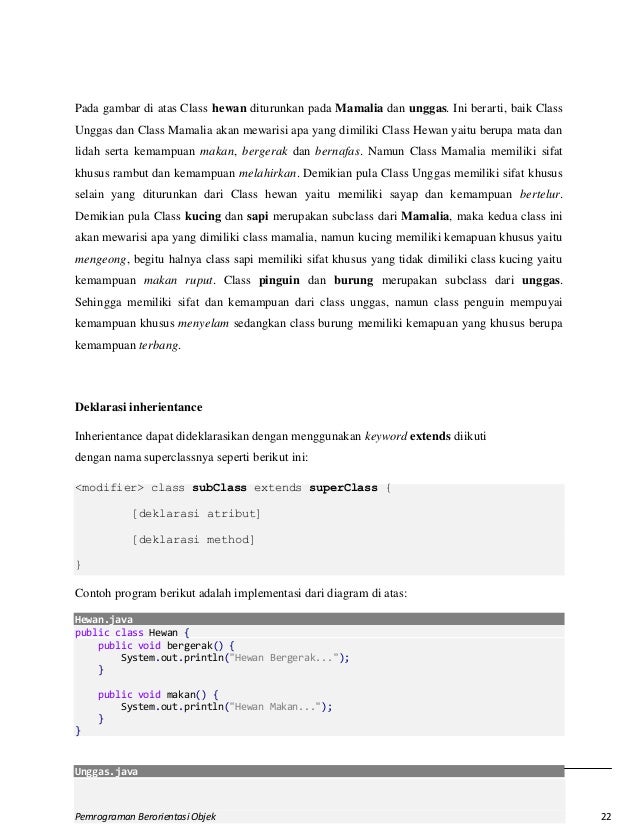 Modul Pemrograman Berorientasi Objek