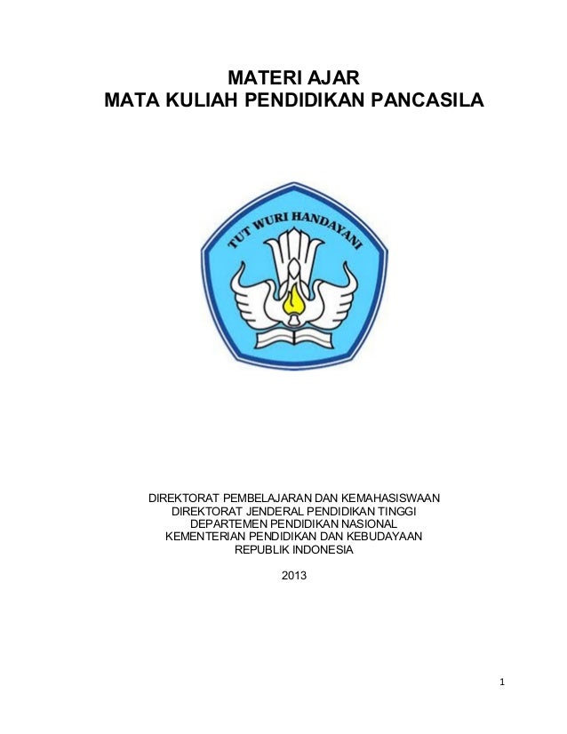 Modul Pendidikan Pancasila