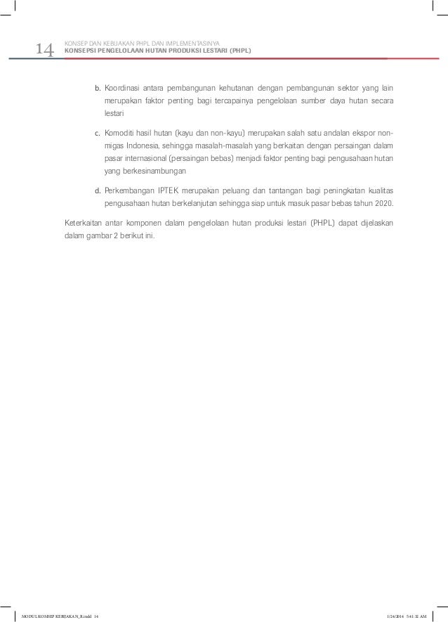 Modul Pengelolaan Hutan Produksi Lestari Phpl
