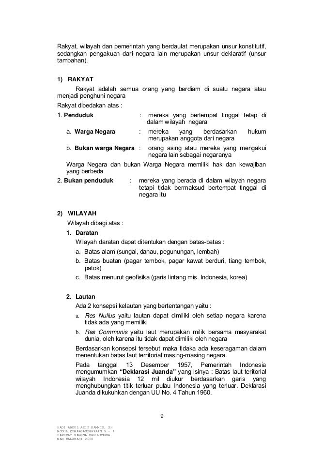 Contoh Soal Hakikat Bangsa Dan Negara Beserta Jawabannya