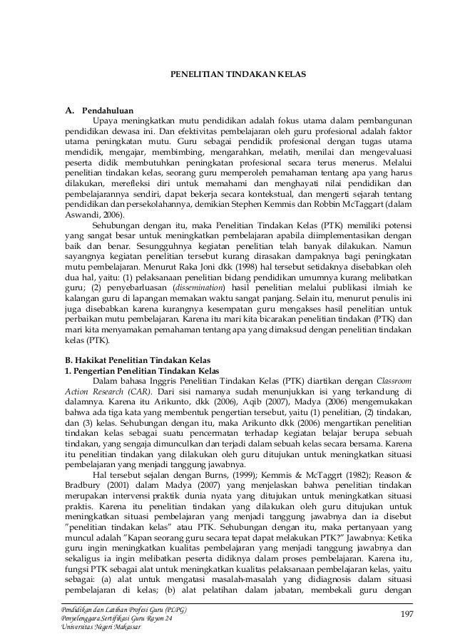Modul Plpg Penelitian Tindakan Kelas