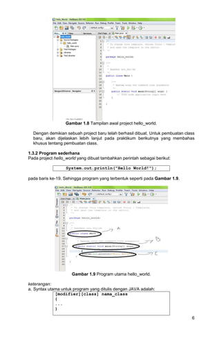 Modul praktikum-pemrograman java dgn netbeans | PDF