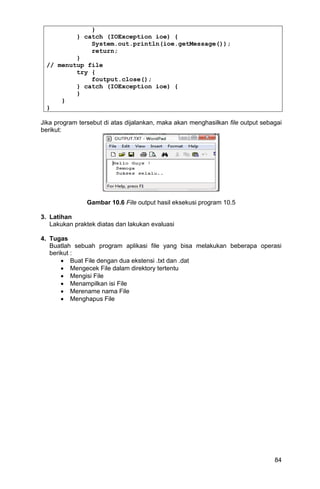 Modul praktikum-pemrograman java dgn netbeans | PDF