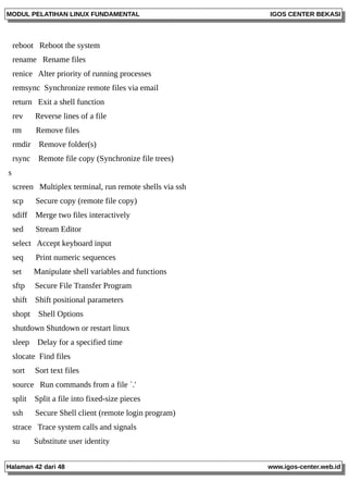 Multiplex Ssh Modul Pelatihan Linux Fundamental | PDF