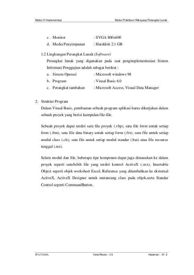 Contoh Laporan Prakerin Smk Rekayasa Perangkat Lunak