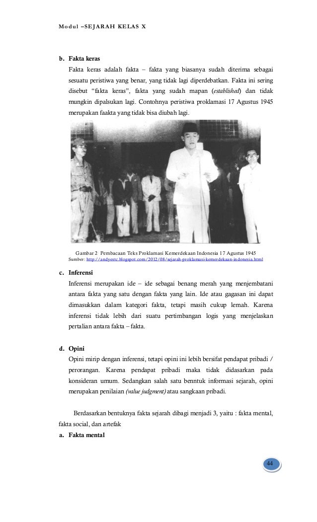 Modul Sejarah kelas x