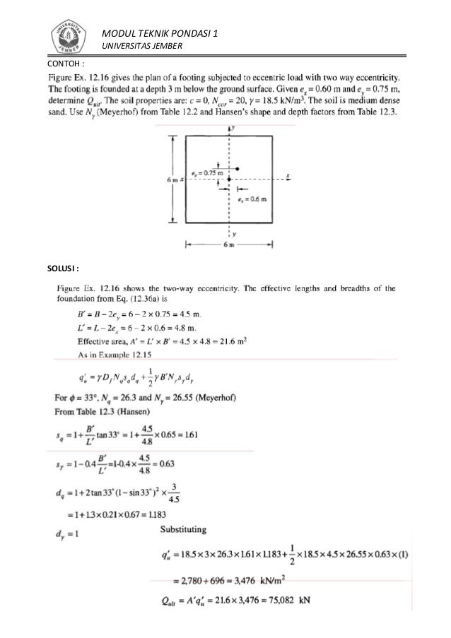 Modul Teknik Pondasi 1