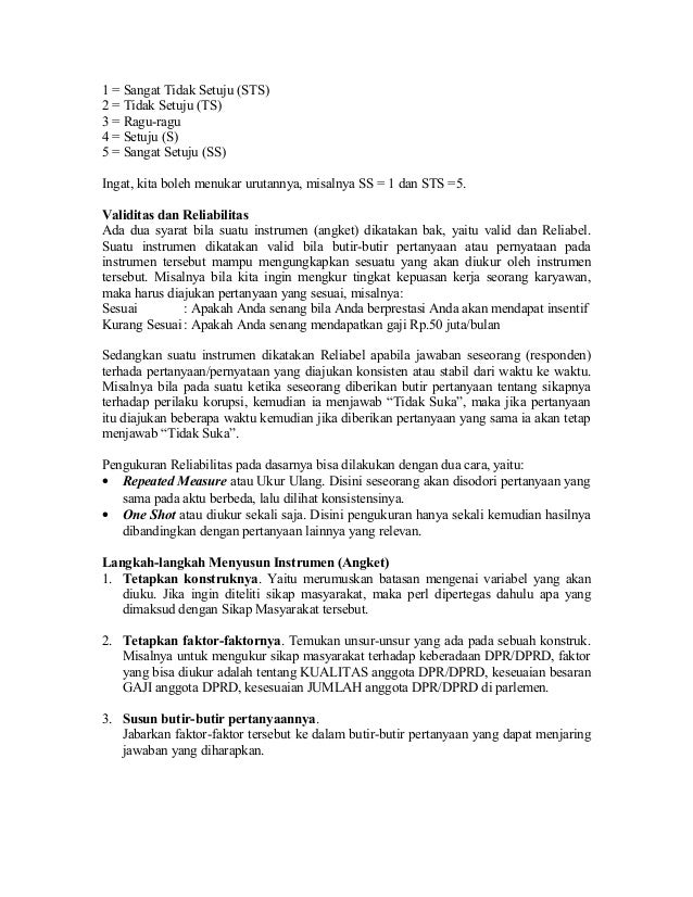 Modul Uji Validitas Reliabilitas