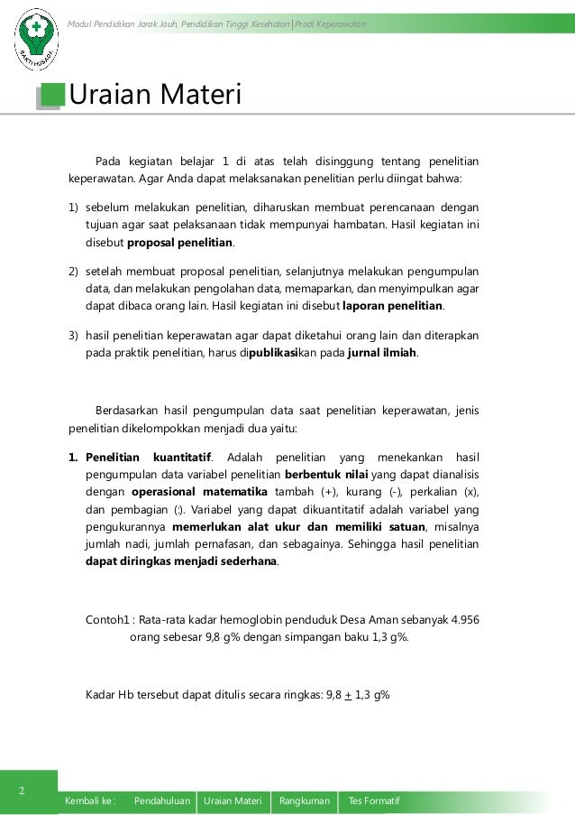 Tahapan Penelitian Keperawatan