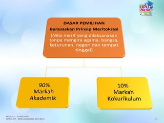 50
MODUL 5 : PEMILIHAN
BPKP JPT : SESI AKADEMIK 2017/2018
 
