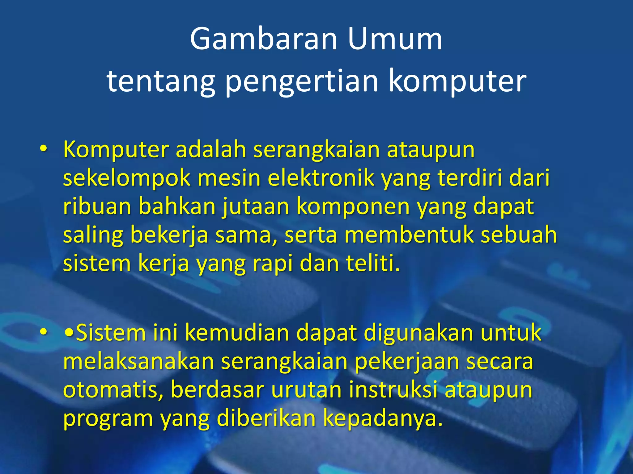 Komputer Rapi Modul 1 pengenalan komputer | PPTX