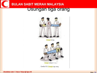 Usungan tiga orang Slide:   