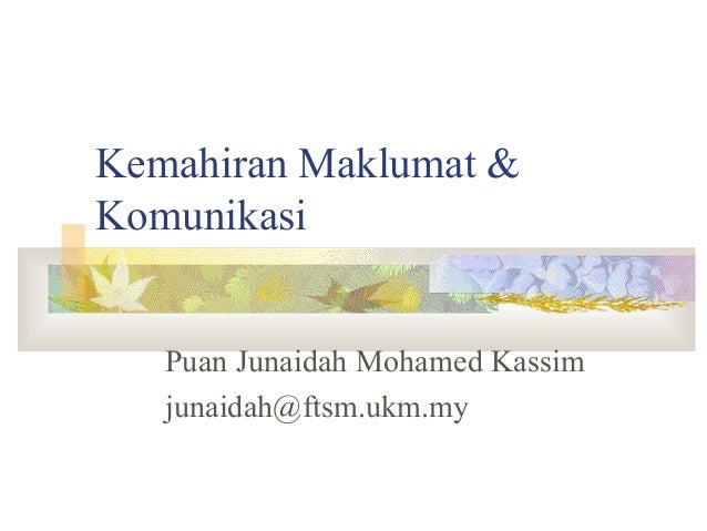 Modul11(kuliah) kemahiran komunikasi berkesan