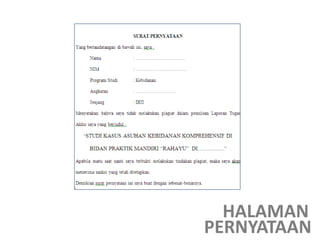 HALAMAN
PERNYATAAN
 