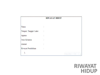 RIWAYAT
HIDUP
 