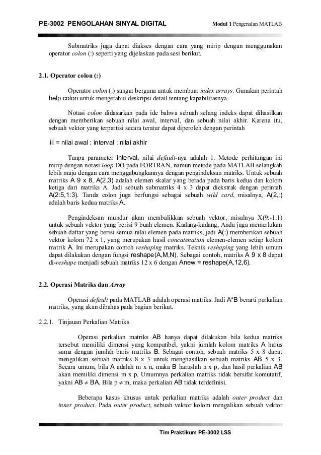 Modul 1 matlab 1