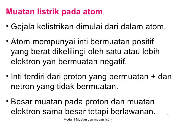 Modul 1 muatan dan medan listrik