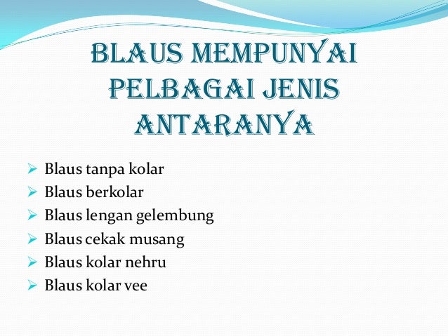 Modul 1 pakaian kasual