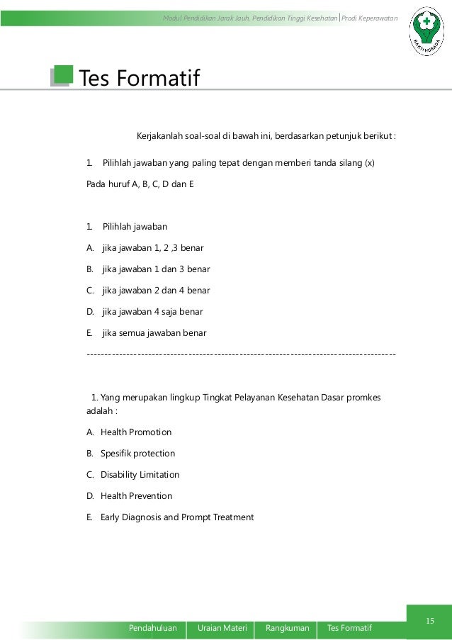 Ruang Lingkup Dan Prinsip Promosi Kesehatan