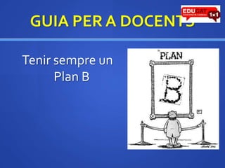 GUIA PER A DOCENTSTenirsempre un Plan B