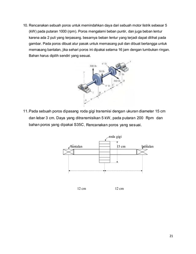 Elemen Mesin 2 - Perencanaan Poros dengan Beban Puntir | PDF