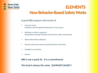 Behaviour based safety safety culture development | PPTX