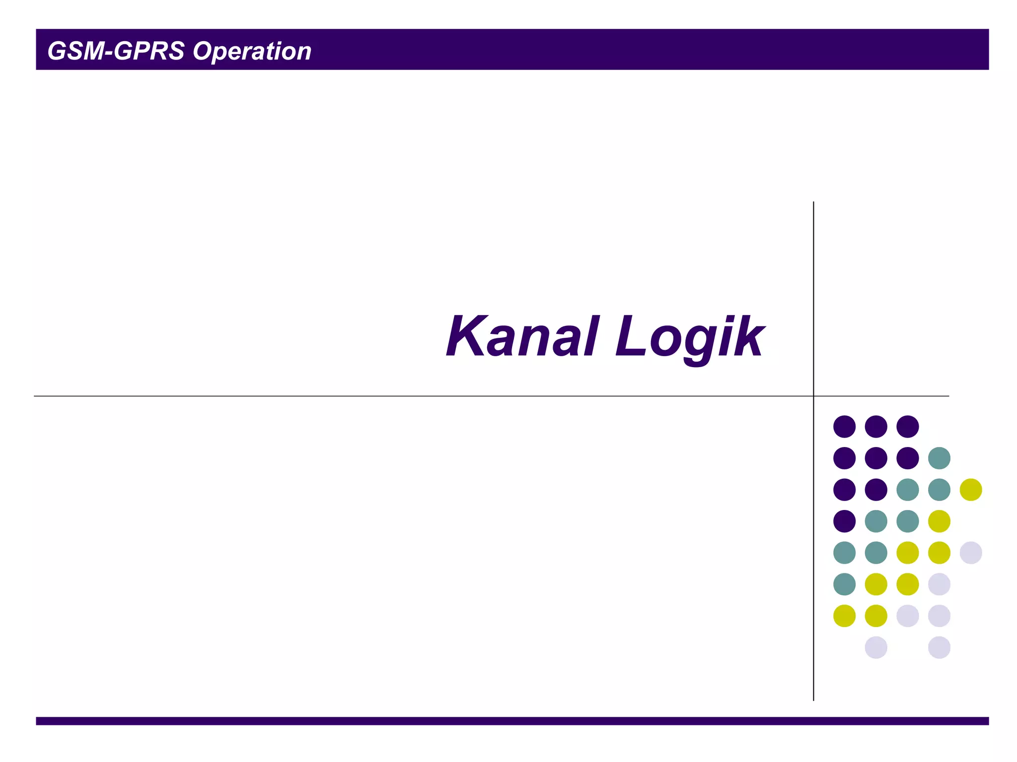 GSM-GPRS Operation
Kanal Logik
 