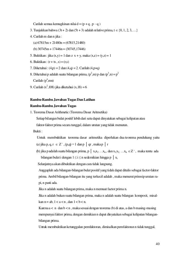 Modul 2 keterbagian bilangan bulat