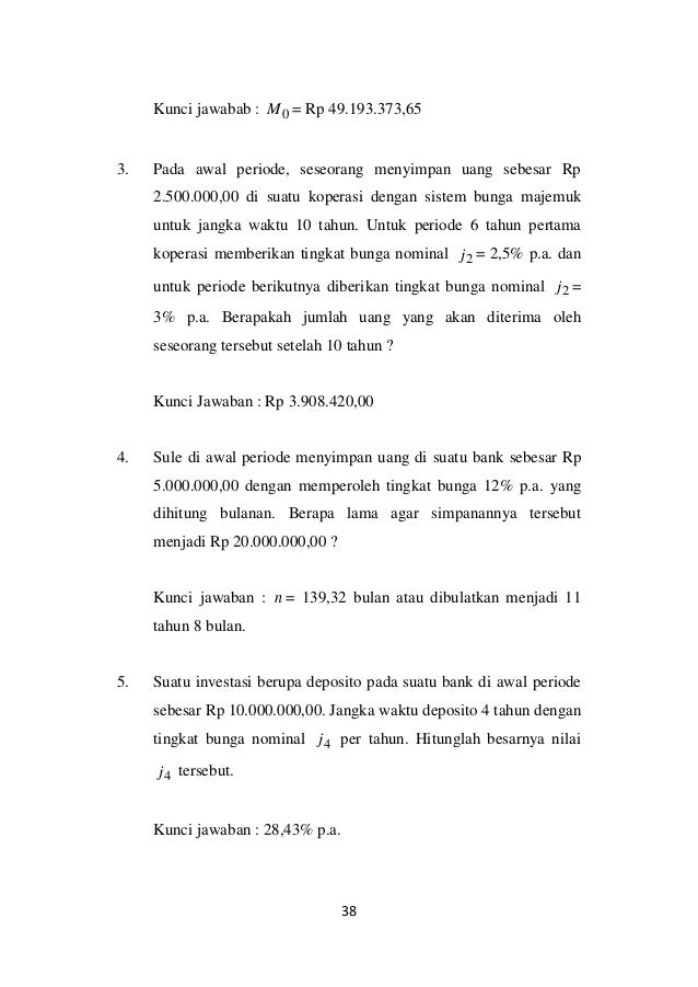 Bunga Majemuk Matematika Keuangan