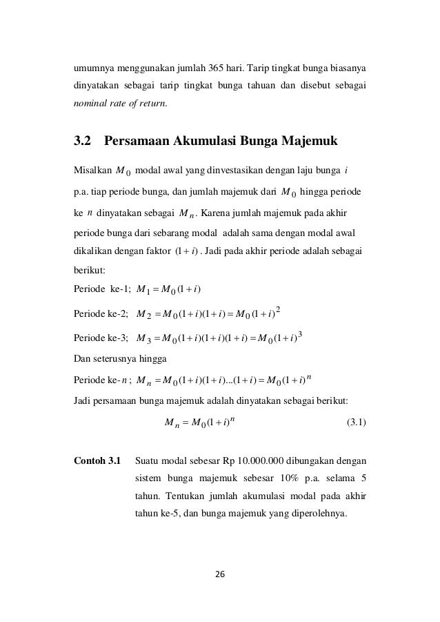 Bunga Majemuk Matematika Keuangan