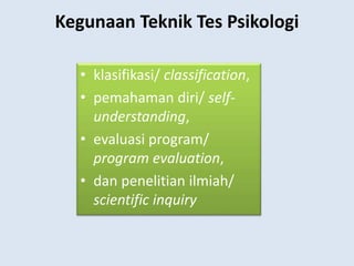 Modul 2 asesmen teknik tes | PPTX