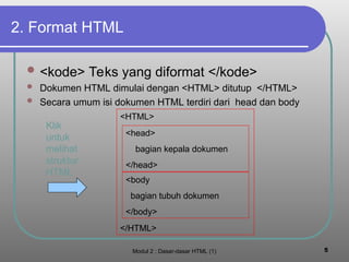 Modul HTML for beginner in web development | PPT