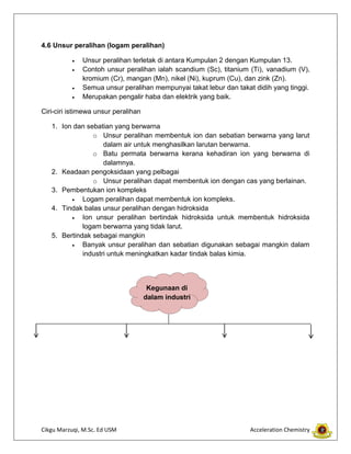Modul 2 kimia SPM 2014