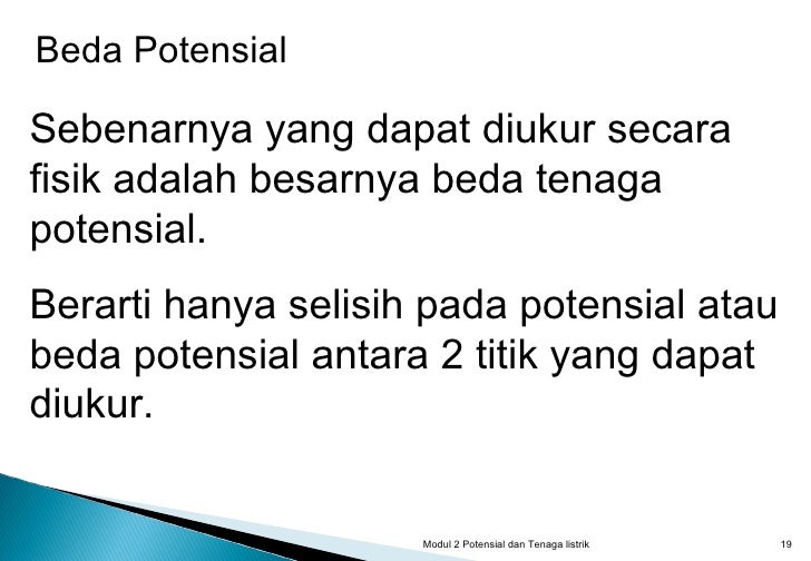 Modul 2 potensial dan energi listrik