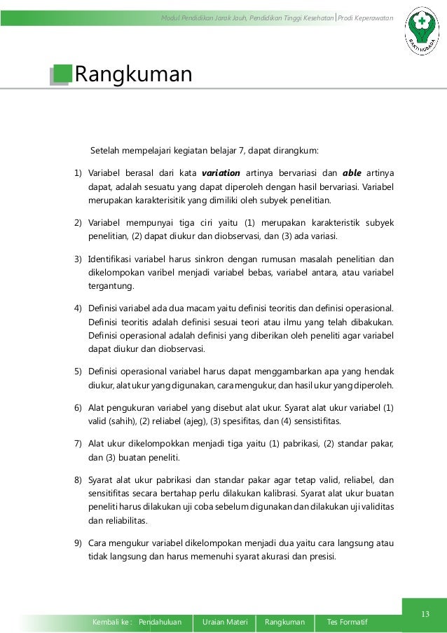 cara ukur jarak Identifikasi, dan Analisis Variabel Pengukuran,