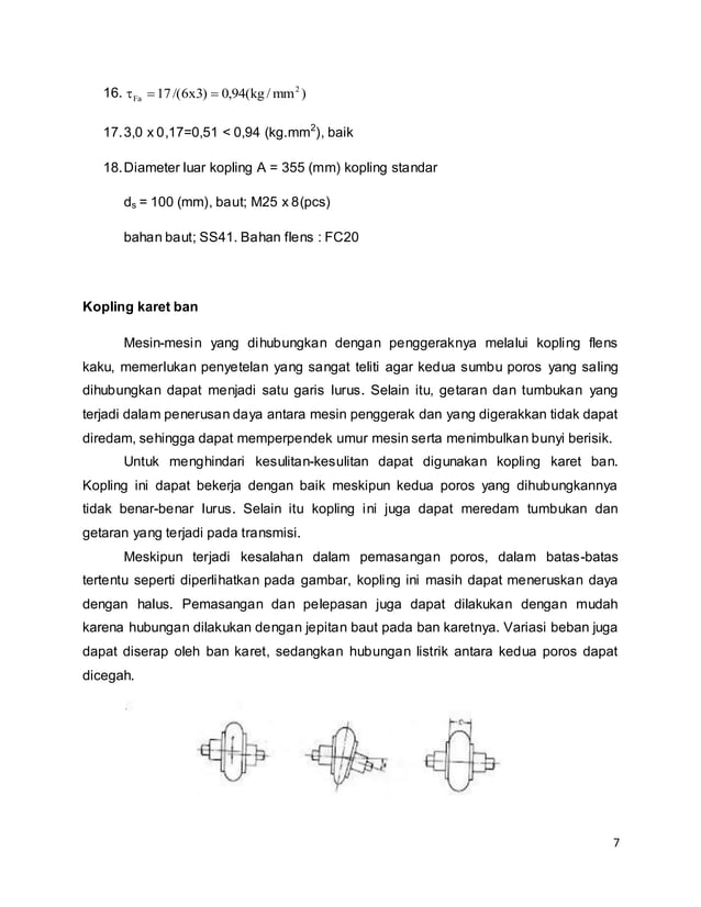 Elemen Mesin 3 - Perencanaan Kopling | PDF