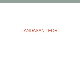 LANDASAN TEORI
 