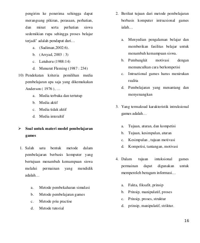 Modul 3 Jenis-jenis media pembelajaran
