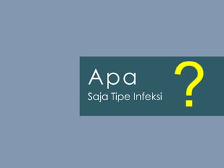 Apa
Saja Tipe Infeksi
?
 